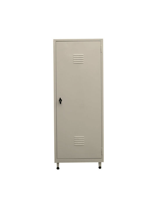 Einzeltür Metallischer Galvanisierter Außenschrank mit Verriegelungsfunktion 190x50x40cm