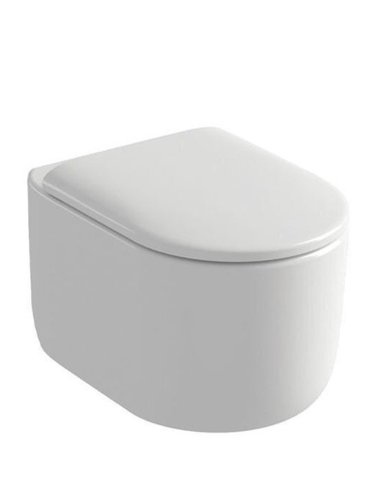 Orabella Larkin Wandhängende Toilette Ohne Deckel Weiße Orabella Larkin Wandhängende Toilette Ohne Deckel Weiße