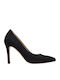 Suede Γόβες με Ψηλό Τακούνι Nero