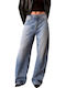 High Waist Women's Jean Trousers Medium Aged Denim