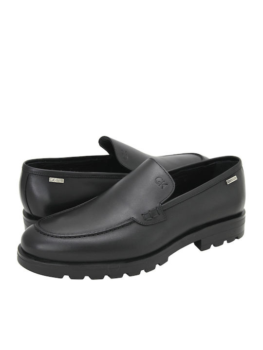 Δερμάτινα Ανδρικά Loafers σε Μαύρο Χρώμα