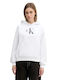 Logo Women's Sweatshirt Hooded White