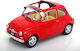 1/12 Fiat 500f Custom 1968 Red Opening Doors & Roof