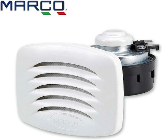 Marco Κόρνα Χωνευτή 108db 12v Sm1 Λευκό