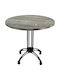 Masa Rotundă Bar Din Lemn Cu Ramă Din Aluminiu Old Pine 80x80x71 cm