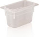 Raki Polypropylene Gastronorm Tray 1/9-100 176x108x100mm 850ml White