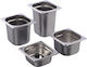 Edelstahl-Tablett Raki Gastronorm Gf Gn 1/6 65mm Mn012325