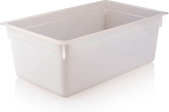 Tavă Gastronorm Polipropilenă 1/1-150 530x325x150mm 19.5lt Albă