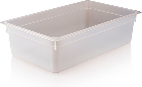 Raki Polypropylen Gastronorm Pfanne 1/1-100 530x325x100mm 13lt Weiße