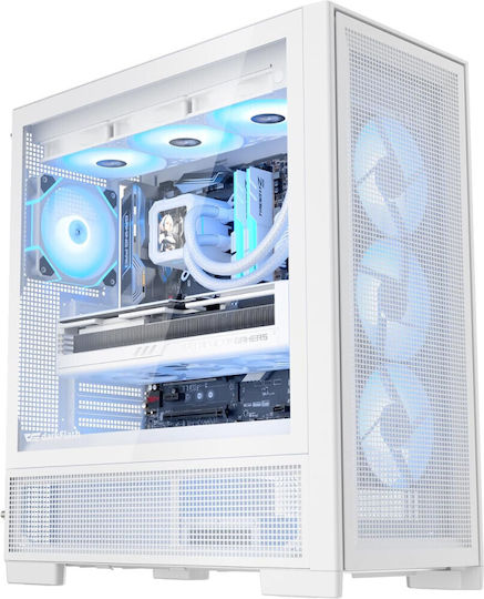 Darkflash AIRNOVA Gaming Midi Tower Κουτί Υπολογιστή με ARGB Φωτισμό Λευκό