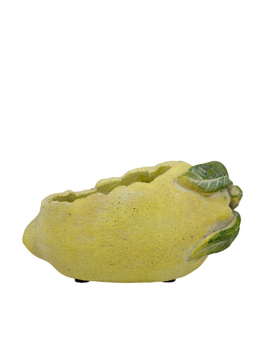 Artekko Κασπώ Τσιμεντένιο Κίτρινο 22.5x14x12εκ.