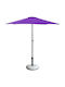 Garten- und Terrassen-Sonnenschirm Rundschreiben Aluminium Lila Φ2.5m