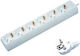 Power Strip 6 Positions with Cable 1.5m 5pcs