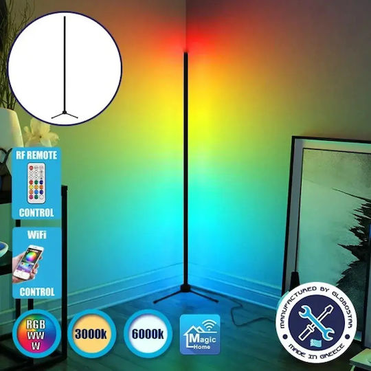 GloboStar Alien Design Lampa de podea LED Î200xL6cm. 4800lm Negru