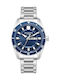 Lee Cooper Men's Watch 43mm Battery with Silver Metal Bracelet