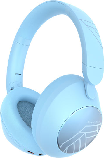 PowerLocus Orion Ασύρματα Bluetooth Over Ear Ακουστικά Γαλάζια