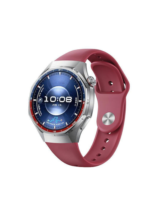 Λουράκι Ρολογιού Σιλικόνης Huawei Watch Gt 6 Pro Κόκκινο