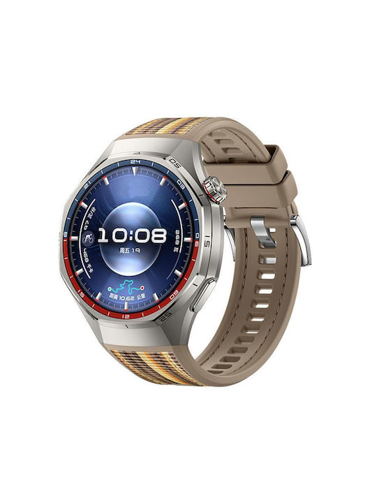 Tragbare Bänder Silikone mit Schnalle Huawei Watch Gt 6 Pro Khaki