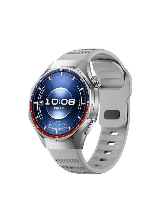 Моноцветна Каишка Силиконова Huawei Watch Gt 6 Pro Сива