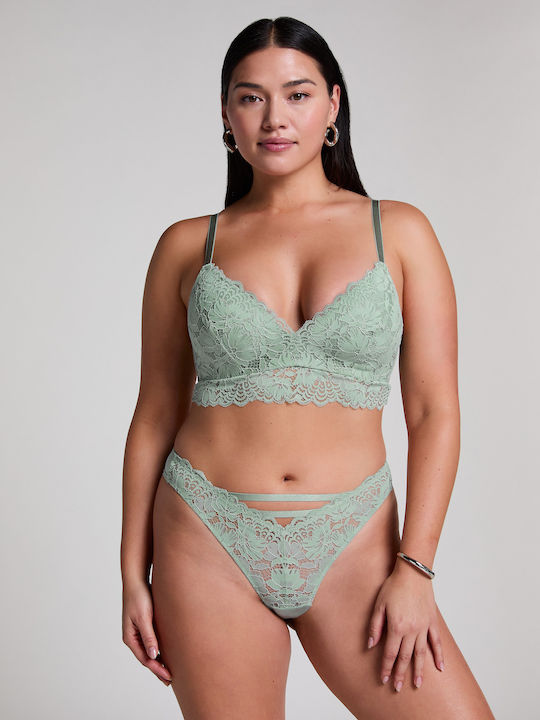 Hunkemöller Andrea Зелен Сутиен без подложка & ...