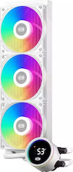 PCCOOLER DA360 Pro Sisteme De Răcire Cu Apă AIO CPU Cu 3 Ventilatoare 120mm Și Led ARGB Albă
