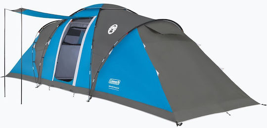 Coleman Summer Camping Tunnel Tent Blue with Double Cloth for 6 People 640x205x230cm