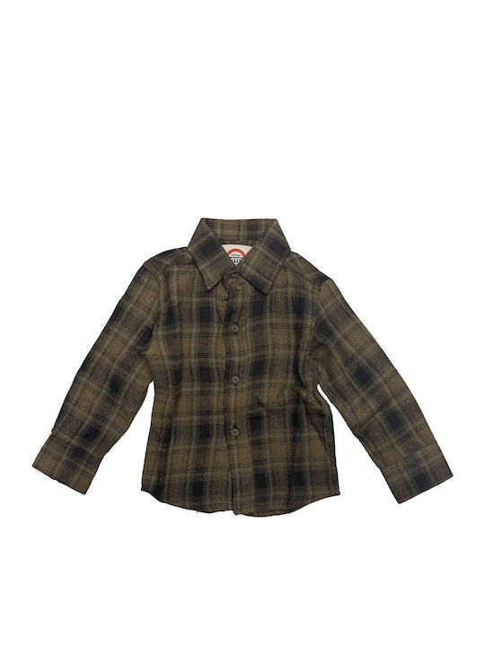 Joyce Kids Shirt Long Sleeve Khaki