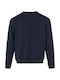 Herren Langarm Sweatshirt Arbeit Blau Fleece