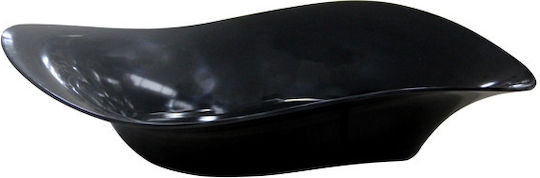 Bol Oval Din Melamină Raki Shatk 80x80x20.7cm Prezentare Bufet Negru