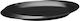 Oval Melamine Presentation Platter Raki 47x31x4cm Black