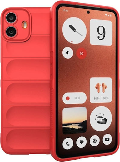 Case Nothing Cmf Phone 1 Skyddar Innovation Magic Shield Matte Silicon Set Autocolant Roșu