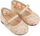 Babywalker Beige Baptism Leather Pumps