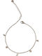 Vergoldete Fußarmbandkette mit Zirkon