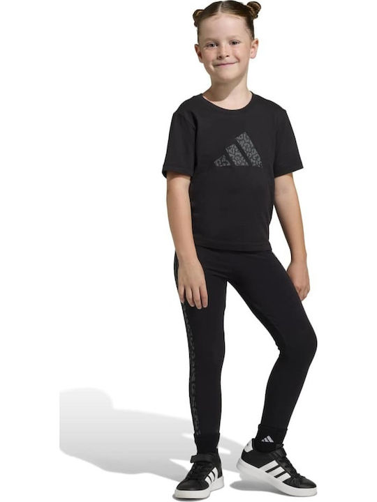 Kinder-Set mit Leggings Sommer 2Stück Black