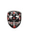 Led Line Mask Stitches Plastic 20x18cm Black White Red