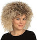 Permanent Hair Σγουρή Περούκα Ξανθό