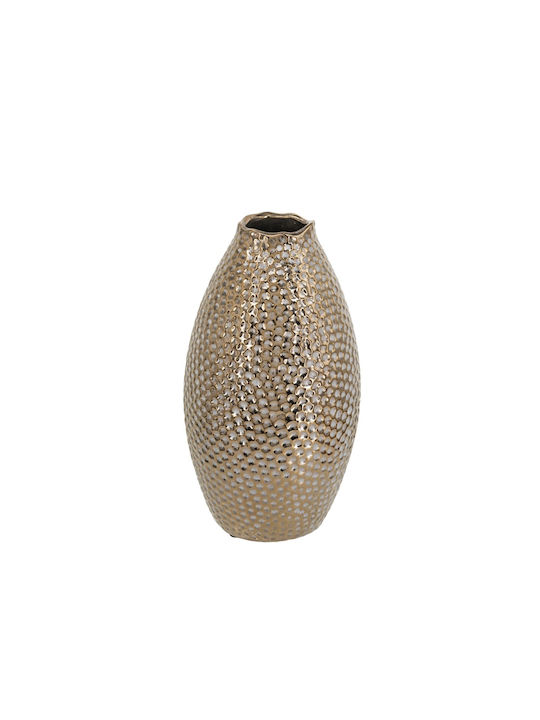 Artekko Декоративна ваза Керамика Lidded Златист 13.5x13.5x28см 1бр