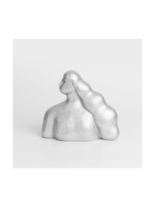 InTheBox Decorative Statuette Polyresin Cheveu in Silver 20x10x19cm