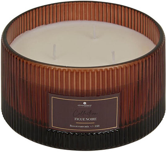 Atmosphera Διακοσμητικό Κερί Γυάλινο σε Βάζο Μαύρο 635gr