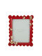 Zen Collection Plastic Photo Frame with Red Frame