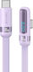 Usams USB 2.0 Cable USB-C Male - USB-C 100W PD Purple 1.2m