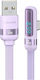 Usams USB 2.0 Kabel USB-C männlich - USB-A / USB-C 66W PD Lila SJ651USB04