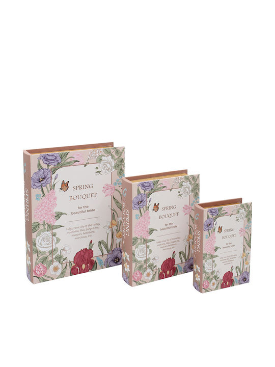Keskor Set Dekorative Boxen im Buchformat 3Stück