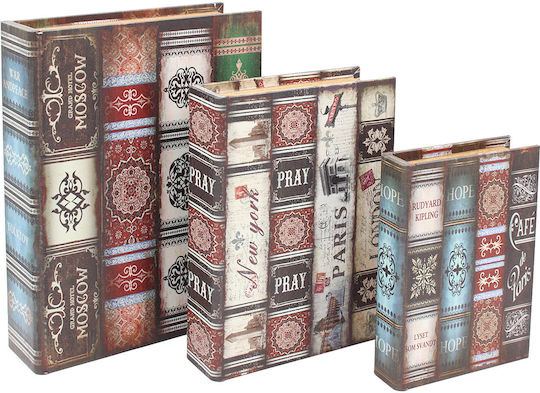 Keskor Book Decorative Boxes Set 3pcs