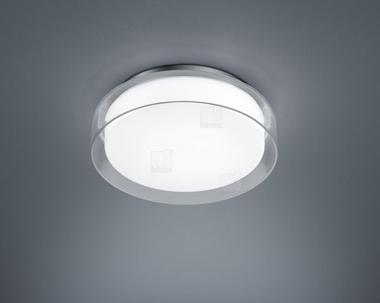 Helestra Таванно осветление Баня 30бр Сребрист с Вграден LED