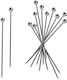 Set 12 Pieces Straws Sticks Cocktail Inox 18 10 Anthracite Gunmetal Length 11cm Cocktail Fingerfood Tablecraft C504118