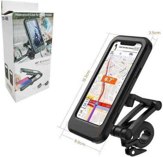 Suport de Telefon mobil Motocicletă cu carcasă impermeabilă pentru pe volan