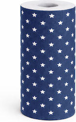 Cotton Fabric Roll Star 24cm x 5m Blue T5021113...