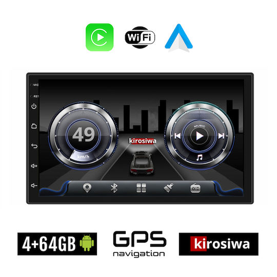 Kirosiwa Автомобилна Аудио Система (Блутут/USB/WiFi/GPS) с Тъчскрийн 7"