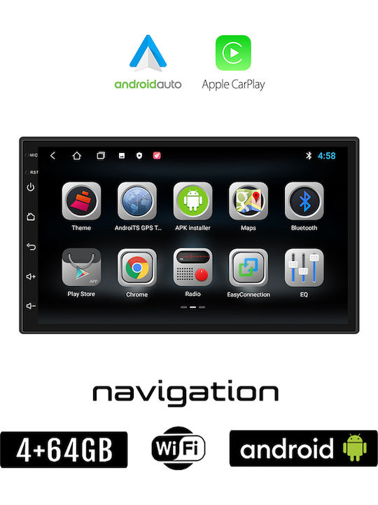 Booma Car Audio System for Nissan Note 2004-2013 (Bluetooth/USB/WiFi/GPS/Apple-Carplay/Android-Auto) with Touch Screen 7"